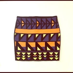 Rachel Rachel Roy Geometric Print Skirt